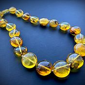 Работы для детей, handmade. Livemaster - original item Natural amber beads with ancient insects (Inclusions). Handmade.