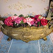 Винтаж handmade. Livemaster - original item A large, antique, bronze jardiniere with a liner.France.. Handmade.