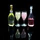 A doll's drink: champagne glasses 'Tulip'. Dishes for dolls. Miniaturefood (Natalia Makarevich). My Livemaster. Фото №6