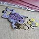 Coin holders: Lilac-gray frog made of beads. Keychain coin, Coin boxes, Zheleznodorozhny,  Фото №1