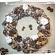 Wreath in eco-style with cotton, Wreaths, St. Petersburg,  Фото №1