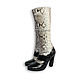 Boots Python skin. Beautiful boots made from Python. Women's boots of the Python zip. Economie boots handmade to order. Women's heeled boots. Fashionable boots from Python.
