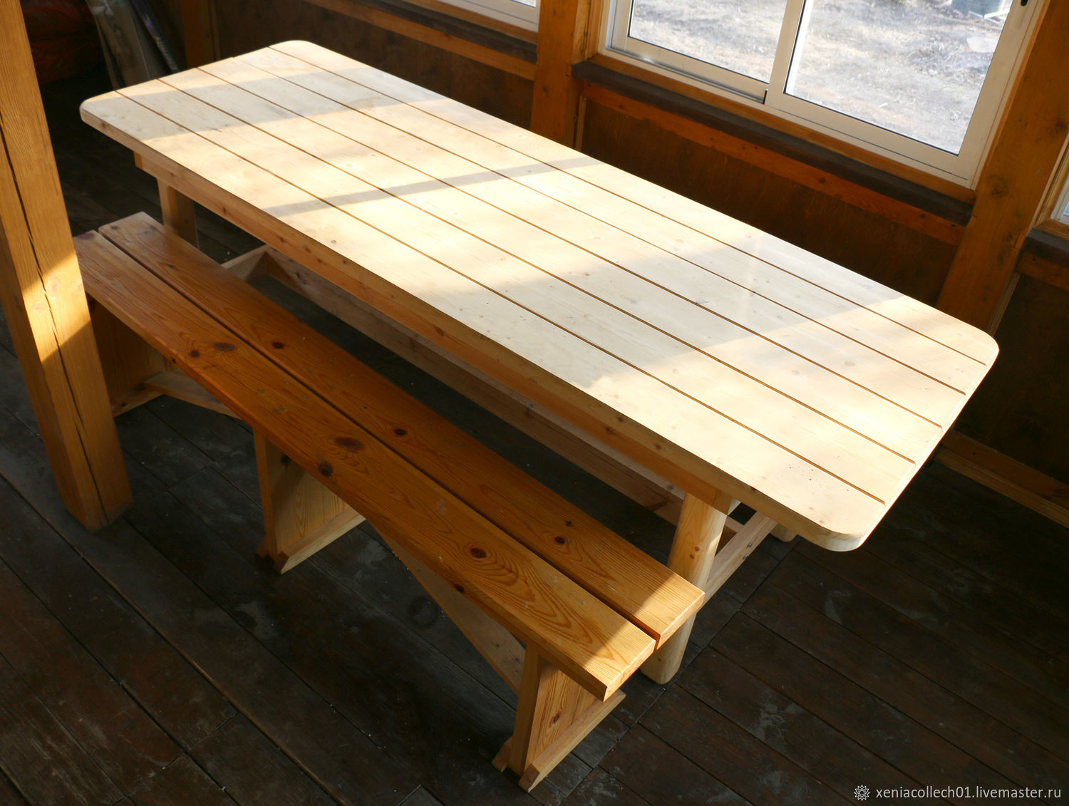 стол деревянный обеденный для дачи своими руками