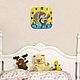 Hedgehog wall clock, clock, handmade baby. Watch. Clocks for Home (Julia). My Livemaster. Фото №4