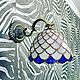 Tiffany Wall Lamp with Brass Horn. Wall lights. tiffanarium (Tiffanarium). Online shopping on My Livemaster.  Фото №2