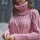 Knitted pink dress. Dresses. SHAPAR - knitting clothes. My Livemaster. Фото №4