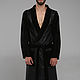 Leather Man Coat. Dressing gowns mans. Lollypie - Modiste Cat. My Livemaster. Фото №4