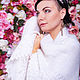 White wedding feather shawl, Capes, Moscow,  Фото №1