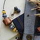 "Jeans. Mini" комплект (чокер+серьги), Комплект браслетов, Магнитогорск,  Фото №1