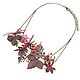 Order Herbarium, berry Burgundy, Necklace, leather, natural stones. ms. Decorator. Livemaster. . Necklace Фото №3