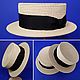 Boater hat ' Summer', Hats1, St. Petersburg,  Фото №1
