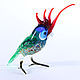 Glass figurine bird Cockatoo parrot. Figurines. In Glass. Online shopping on My Livemaster.  Фото №2