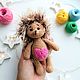 hedgehog Soft toy knitted hedgehog with hearts. Stuffed Toys. Irina Shiryaeva. Ярмарка Мастеров.  Фото №5