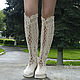 Summer boots ' Katrin'. High Boots. KnittedBoots. My Livemaster. Фото №4