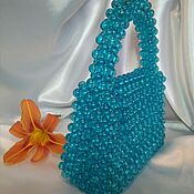 Сумки и аксессуары handmade. Livemaster - original item Classic bag: Turquoise Bead Handbag. Handmade.
