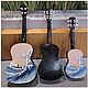 Укулеле(концерт) "Большая волна " гавайская гитарка. Укулеле (гавайская гитара). Guitar & Ukulele art Studio. Ярмарка Мастеров.  Фото №4