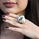 Order Phial ring made of 925 sterling silver with mother of pearl IV0014. Sunny Silver. Livemaster. . Rings Фото №3
