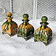 Bottles for perfumes, oils GREEN-ORANGE. Aromatic diffusers. Decoupage. My Livemaster. Фото №4