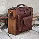 Order Hand-made bag, leather bag. Lemberg Leather. Livemaster. . Valise Фото №3