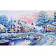 Diamond embroidery Winter landscape, Mosaic, Moscow,  Фото №1
