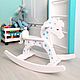 Wooden rocking horse baby with name custom gift to baby. Rolling Toys. Big Little House. Интернет-магазин Ярмарка Мастеров.  Фото №2