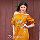 Midi Dress Embroidered ethno style boho chic, Bohemian, Dresses, Sevastopol,  Фото №1