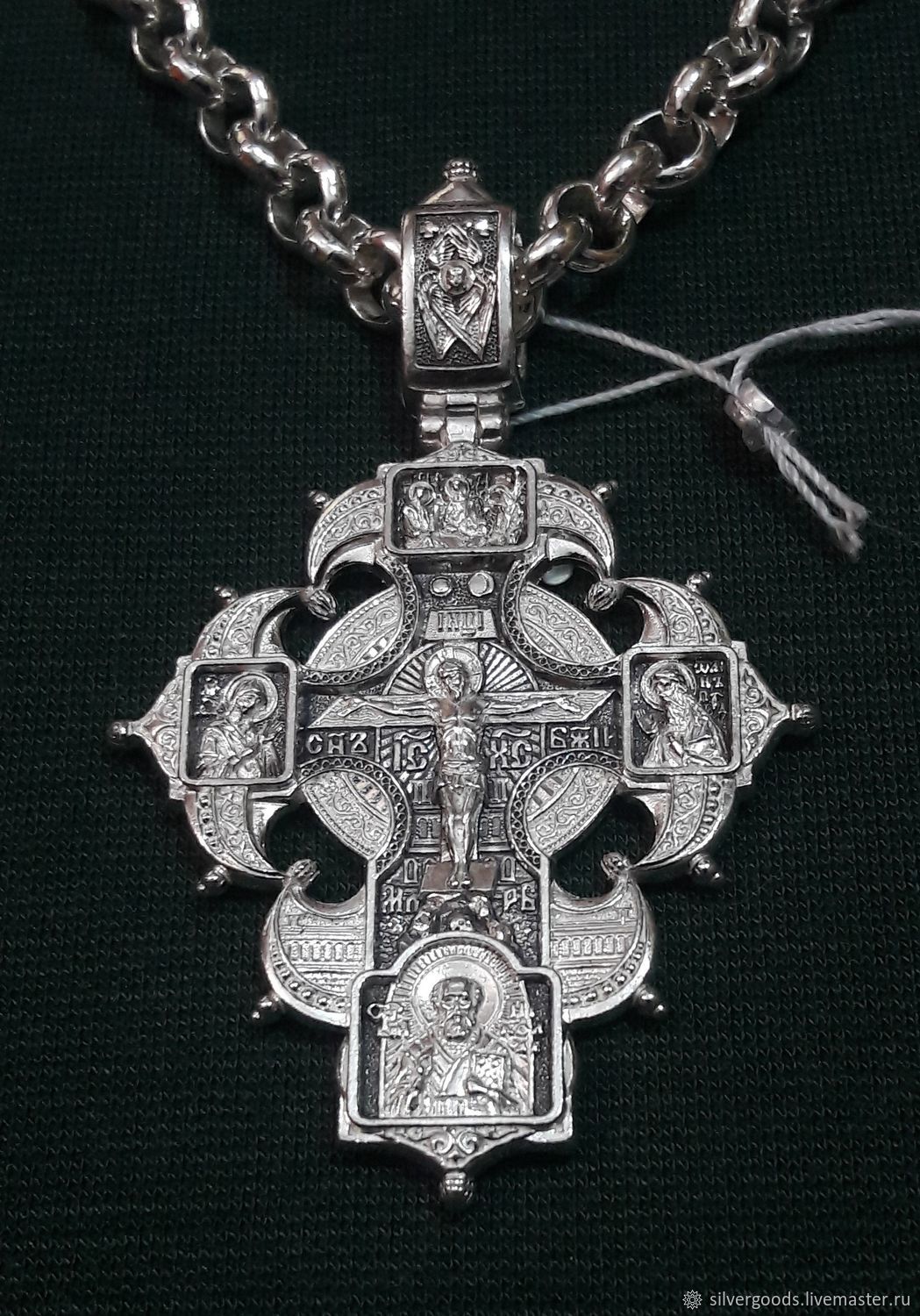 Фото крест серебряный