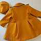 Yellow coat beret. Childrens outerwears. 'Nezhnyj vozrast'. My Livemaster. Фото №5