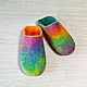 Felted Slippers. Slippers. Saenko Natalya. My Livemaster. Фото №4
