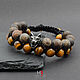 Men's bracelet 'Wolf'. Bead bracelet. Hand Rocks | Handmade Jewerly. Online shopping on My Livemaster.  Фото №2
