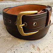 Аксессуары handmade. Livemaster - original item Men`s belt,leather,for jeans.. Handmade.