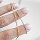 1.9 мм, отрезок 50 см, ТОЛЬКО ЗОЛОТО. Цепочки. Валерия (flowerbead). Интернет-магазин Ярмарка Мастеров.  Фото №2