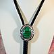 Bolo tie 'Western Bolo' with natural (Malachite). Ties. Neformal-World. Online shopping on My Livemaster.  Фото №2