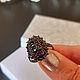  прекрасное кольцо с чешскими гранатами, черненое серебро, Кольца, Прага,  Фото №1