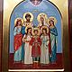 Holy Royal Romanov passion-bearers .Icon of the Royal family. Icons. Peterburgskaya ikona.. Ярмарка Мастеров.  Фото №6