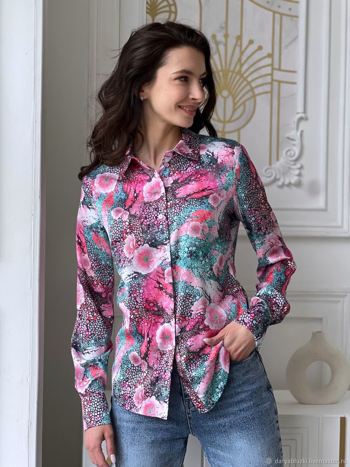 Рубашка женская купить в интернет-магазине Ярмарка Мастеров по цене ...