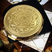 Винтаж handmade. Livemaster - original item Byzantine Gold... Amazing Compact Stratton England. Handmade.