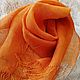 Order  Handmade woven scarf made of Italian yarn linen. rezan (rezan). Livemaster. . Scarves Фото №3