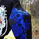 Winter sweatshirt with hand embroidery painted skull velvet patterns. Sweatshirts. Karina-bro. My Livemaster. Фото №6