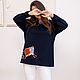 Knitted longsleeve jumper 'Scared Cat'. Jumpers. NATALINI. Online shopping on My Livemaster.  Фото №2