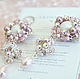 Wedding earrings for bride from Swarovski elements, Earrings, King's Lynn,  Фото №1