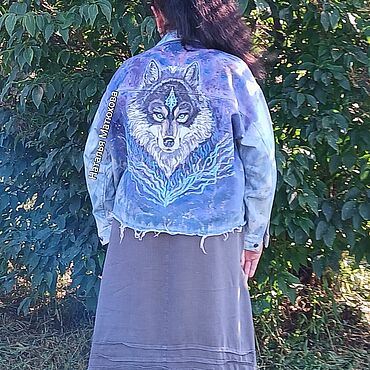 Одежда ручной работы. Ярмарка Мастеров - ручная работа Джинсовка. Handmade.