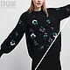 Jerseys: Women's sweater black with beaded embroidery. Sweaters. xelga88. Online shopping on My Livemaster.  Фото №2