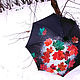 Order Umbrella-cane with hand-painted ' Autumn leaves in the snow'. UmbrellaFineArt. Livemaster. . Umbrellas Фото №3