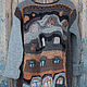 Order Hundertwasser Window knitted sweater color 3. asmik (asmik). Livemaster. . Mens sweaters Фото №3