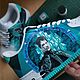 Кроссовки nike  AF1, ручная роспись, кастом, Звездные врата арт. Кроссовки. Olgavolgoart. Роспись одежды и обуви. Кастом. Ярмарка Мастеров.  Фото №14