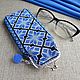 eyeglass case: Norwegian history. Eyeglass case beaded, Eyeglass case, Balashikha,  Фото №1