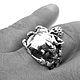 Кольцо серебряное Wilde Skull ARR34-05. Кольца. Blacksilver. Ярмарка Мастеров.  Фото №4