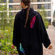 Order Elongated Parka made of soft viscose with embroidery bright flowers. NATALINI. Livemaster. . Parkas jacket Фото №3