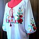 Women's embroidery 'Polyanka' ZHR4-026. Blouses. babushkin-komod. Online shopping on My Livemaster.  Фото №2